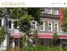 Tablet Screenshot of hotel-stoermann.de